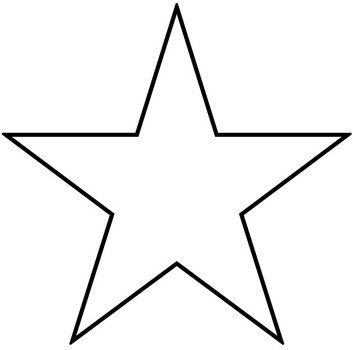 Printable Star Shape Cut Out