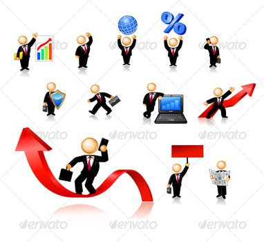 Stick People Icon Clip Art