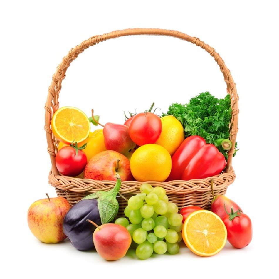 Vegetable Basket Clip Art N4