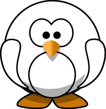 Black And White Penguin Clip Art N20