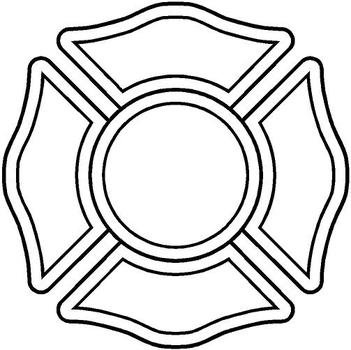 Fire Maltese Cross Clip Art N14