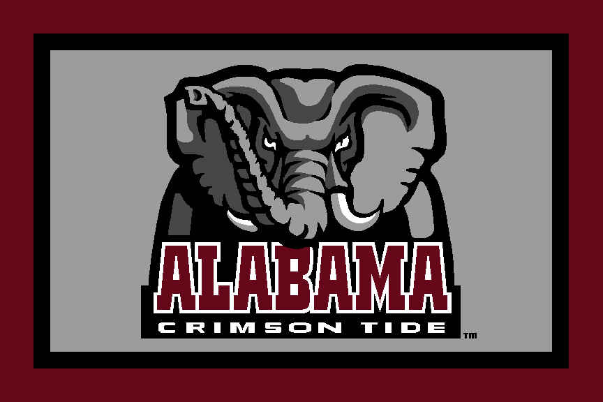 Alabama Crimson Tide, red and grey Logo free image download