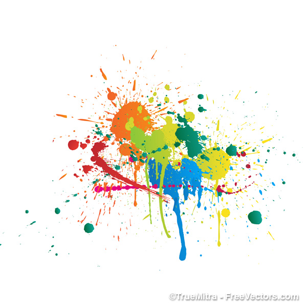 Colorful Abstract Paint Splash free image download