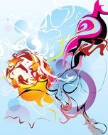 Abstract Vector Art drawing