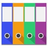 Office Binder as a graphic illustration