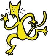 Cartoon Cat Running N4