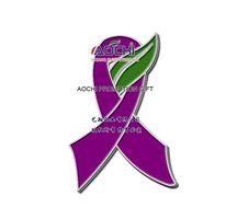 Pancreatic Cancer Purple Awareness Ribbon