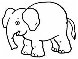Elephant Coloring Pages drawing