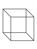 black outline of Cube