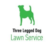 three legged dog Lawn Service, Logo Design