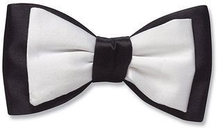 Black grey Bow Tie drawing
