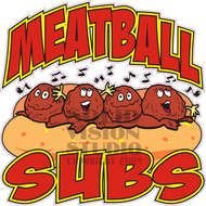 Meatball Sub Cartoon