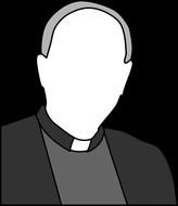 Priest Clip Art Black White