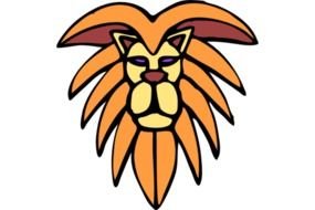 Lion Face Clip Art N27