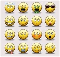 Smiley Face Expressions N2