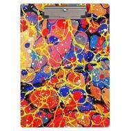 Retro Pink Antique Floral Pattern Vintage Wood Clipboard
