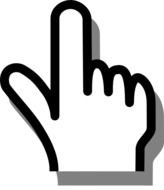 Cartoon Pointing Finger Clip Art N11