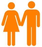 Man And Woman Heterosexual Icon Clip Art