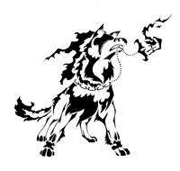 dark Wolf Tattoo drawing