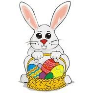 grey Easter Bunny drawing