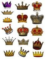 Queen Crown set drawing