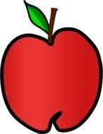 3 d Apple Clip Art drawing