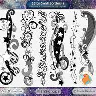 Star Swirl Clip Art N4