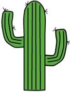 Western Cactus Clip Art N3