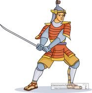 Japanese Samurai Clip Art N7