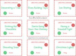 Charades Word List Printable