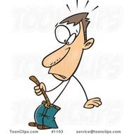 Skinny Man Cartoon N10