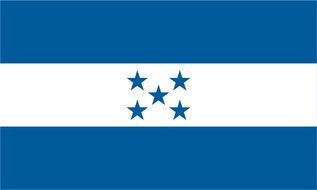 Honduras Flag as a graphic illustration