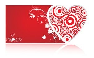 Love, red and white Design