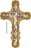 Colorful Easter Cross clipart