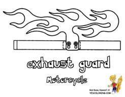 Free Motorcycle Coloring Pages