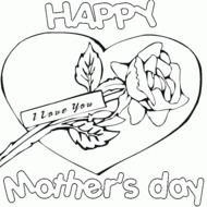 Happy Mothers Day Coloring Pages N2