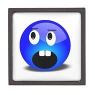Shocked Smiley Face Premium Keepsake Box