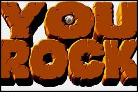 You Rock as a graphic illustration
