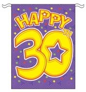 30th Free Happy Birthday Clip Art Pvc Bunting 12ft drawing