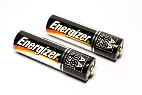 two Energizer Batteries