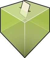 Voting Box Clip Art drawing