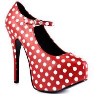 Red And White Polka Dot Heels drawing