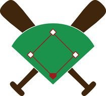 clipart of the Baseball Diamond