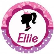Barbie Head Silhouette Logo N2