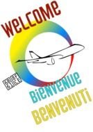 Welcome Bienvenue Benvenuti as the inscription in the picture
