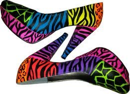 Animal Print Heels Clip Art drawing