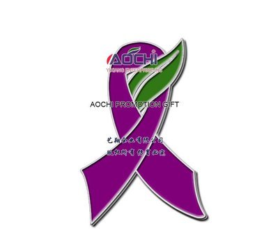 Pancreatic Cancer Purple Awareness Ribbon