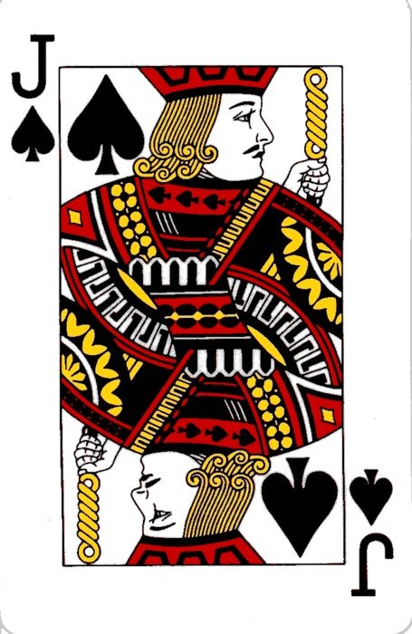 Jack Of Spades Playing Card drawing