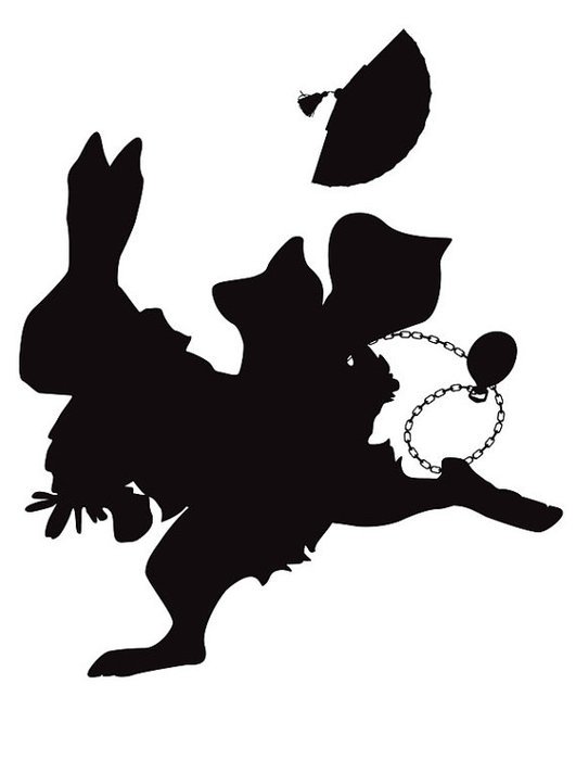 Alice In Wonderland Silhouette Clip Art N2