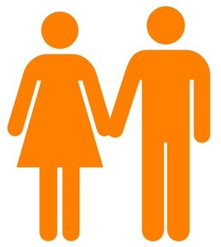 Man And Woman Heterosexual Icon Clip Art